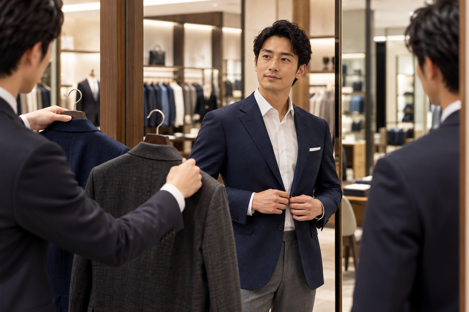 男性のショッピング同行
