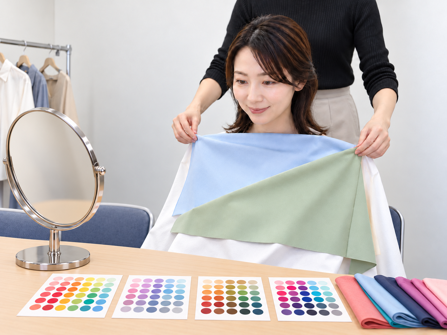 色や印象を丁寧に診断する時間